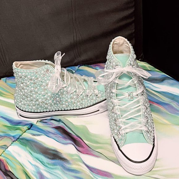 Shoes - Pearl Beaded Converse